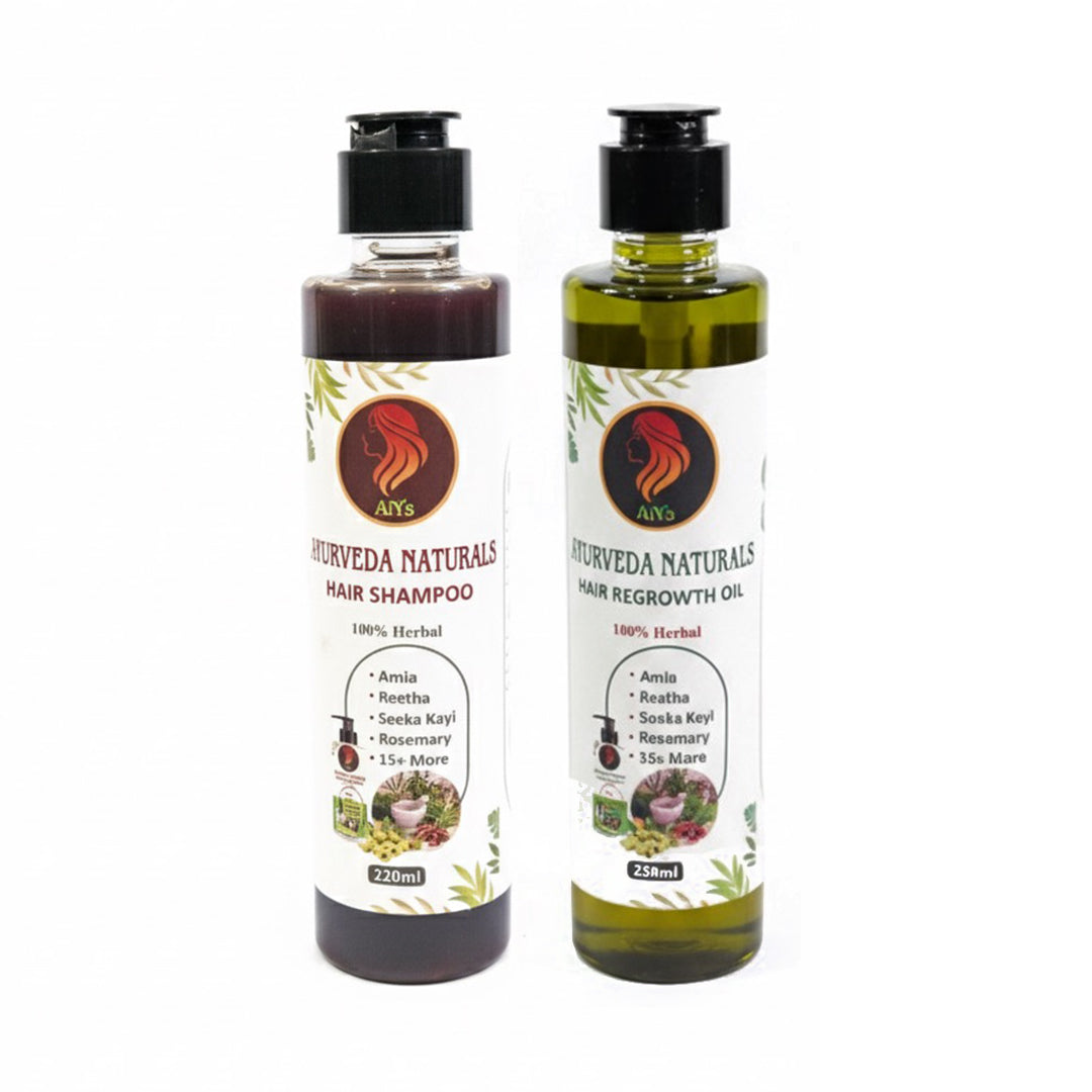 Ayurveda Naturals Hair Regrowth Oil + Shampoo Bundle